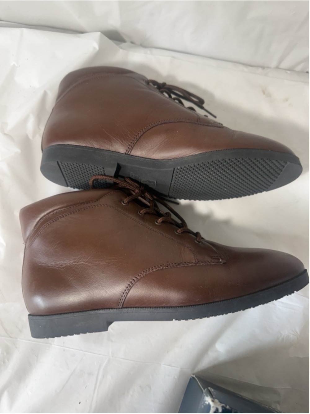 Vintage Danexx Amsbery Bown Leather Upper Ankle Lace Up Womens Size 6.5 New